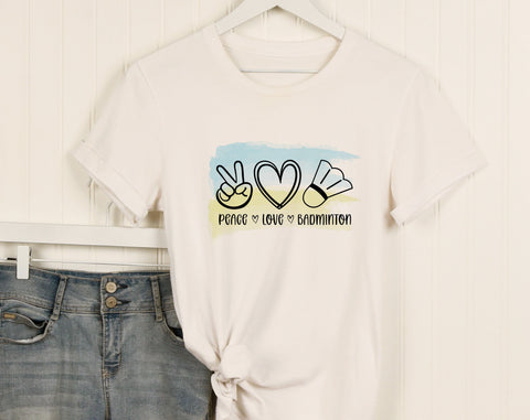 Badminton Sublimation Designs Bundle, 6 Badminton PNG Files, I Put The Bad In The Badminton PNG, Peace Love Badminton PNG Sublimation HappyDesignStudio 