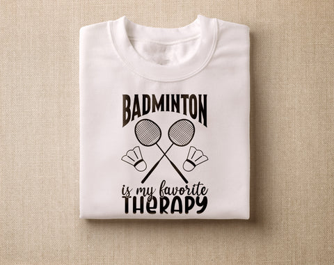 Badminton SVG Bundle, 6 Designs, Badminton Quotes SVG, Badminton Shirt SVG, I Put The Bad In The Badminton SVG, Badminton Is My Favorite Therapy SVG SVG HappyDesignStudio 