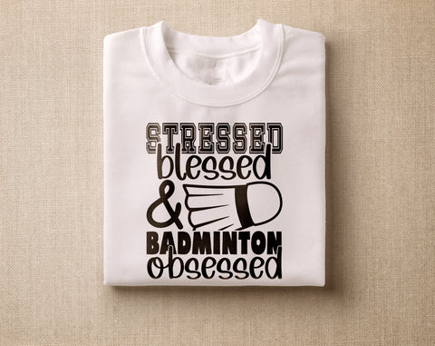 Badminton SVG Bundle, 6 Designs, Badminton Quotes SVG, Badminton Shirt SVG, I Put The Bad In The Badminton SVG, Badminton Is My Favorite Therapy SVG SVG HappyDesignStudio 