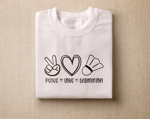 Badminton SVG Bundle, 6 Designs, Badminton Quotes SVG, Badminton Shirt SVG, I Put The Bad In The Badminton SVG, Badminton Is My Favorite Therapy SVG SVG HappyDesignStudio 