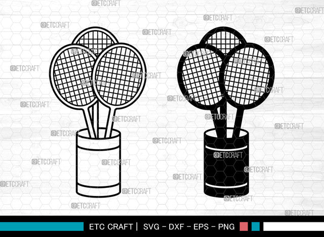 Badminton SVG, Sports SVG, Badminton Racquets Svg, Racket Svg, Shuttlecock Monogram Frame Svg, Shuttlecock Svg, Badminton Svg SVG ETC Craft 