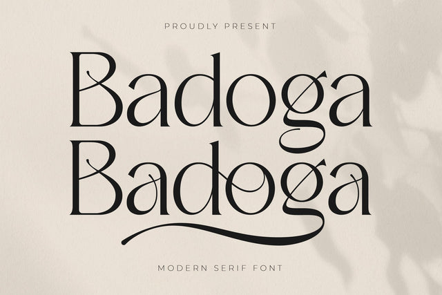 Badoga Typeface Font Storytype Studio 