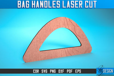 Bag Handles Laser Cut SVG | Accessories Laser Cut SVG Design | CNC Files SVG Fly Design 