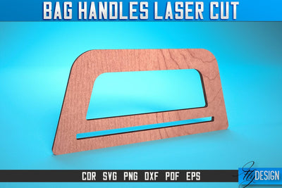 Bag Handles Laser Cut SVG | Accessories Laser Cut SVG Design | CNC Files SVG Fly Design 
