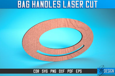 Bag Handles Laser Cut SVG | Accessories Laser Cut SVG Design | CNC Files SVG Fly Design 