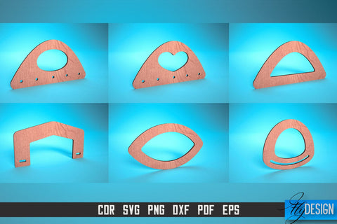 Bag Handles Laser Cut SVG | Accessories Laser Cut SVG Design | CNC Files SVG Fly Design 