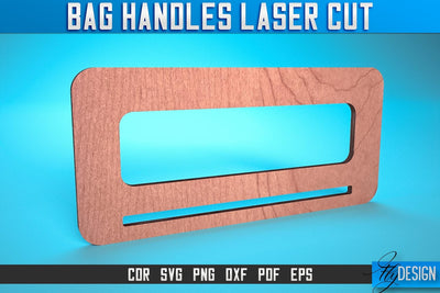 Bag Handles Laser Cut SVG | Accessories Laser Cut SVG Design | CNC Files SVG Fly Design 