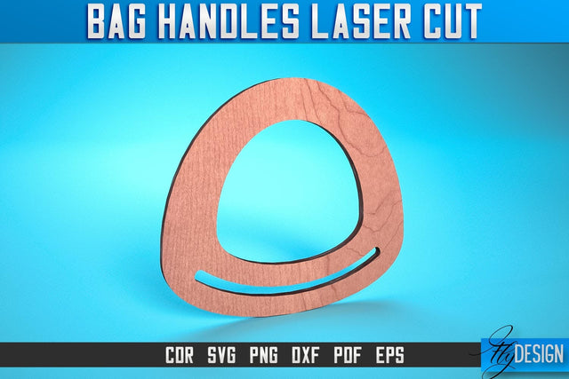 Bag Handles Laser Cut SVG | Accessories Laser Cut SVG Design | CNC Files SVG Fly Design 