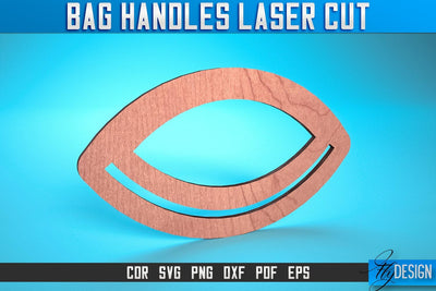 Bag Handles Laser Cut SVG | Accessories Laser Cut SVG Design | CNC Files SVG Fly Design 
