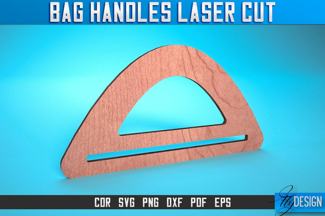 Bag Handles Laser Cut SVG | Accessories Laser Cut SVG Design | CNC Files SVG Fly Design 