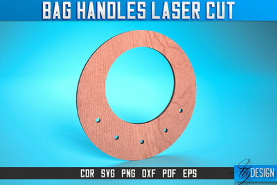 Bag Handles Laser Cut SVG | Accessories Laser Cut SVG Design | CNC Files SVG Fly Design 