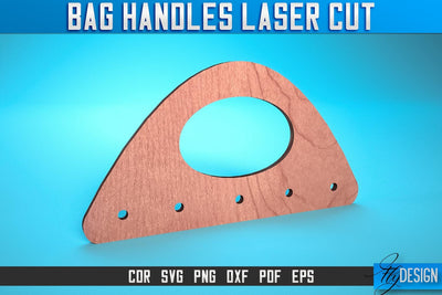 Bag Handles Laser Cut SVG | Accessories Laser Cut SVG Design | CNC Files SVG Fly Design 