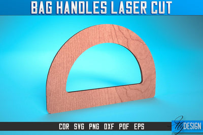 Bag Handles Laser Cut SVG | Accessories Laser Cut SVG Design | CNC Files SVG Fly Design 