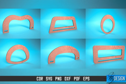 Bag Handles Laser Cut SVG | Accessories Laser Cut SVG Design | CNC Files SVG Fly Design 