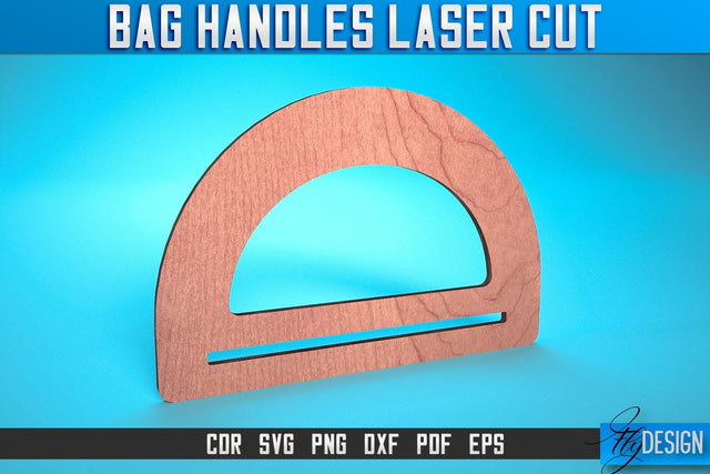 Bag Handles Laser Cut SVG | Accessories Laser Cut SVG Design | CNC Files SVG Fly Design 