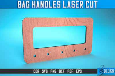 Bag Handles Laser Cut SVG | Accessories Laser Cut SVG Design | CNC Files SVG Fly Design 