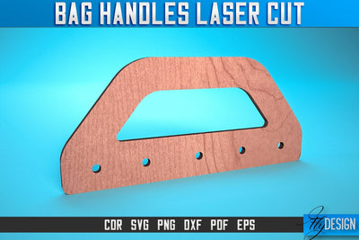 Bag Handles Laser Cut SVG | Accessories Laser Cut SVG Design | CNC Files SVG Fly Design 
