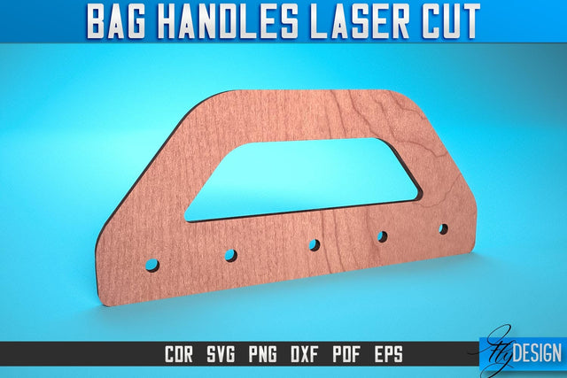 Bag Handles Laser Cut SVG | Accessories Laser Cut SVG Design | CNC Files SVG Fly Design 