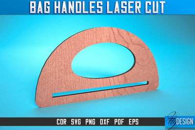 Bag Handles Laser Cut SVG | Accessories Laser Cut SVG Design | CNC Files SVG Fly Design 