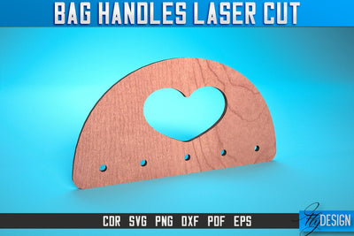 Bag Handles Laser Cut SVG | Accessories Laser Cut SVG Design | CNC Files SVG Fly Design 