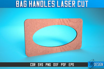 Bag Handles Laser Cut SVG | Accessories Laser Cut SVG Design | CNC Files SVG Fly Design 