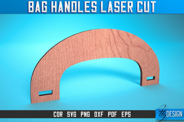 Bag Handles Laser Cut SVG | Accessories Laser Cut SVG Design | CNC Files SVG Fly Design 