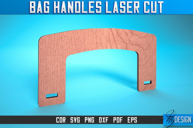 Bag Handles Laser Cut SVG | Accessories Laser Cut SVG Design | CNC Files SVG Fly Design 