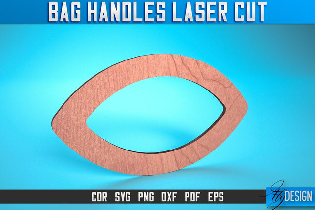 Bag Handles Laser Cut SVG | Accessories Laser Cut SVG Design | CNC Files SVG Fly Design 