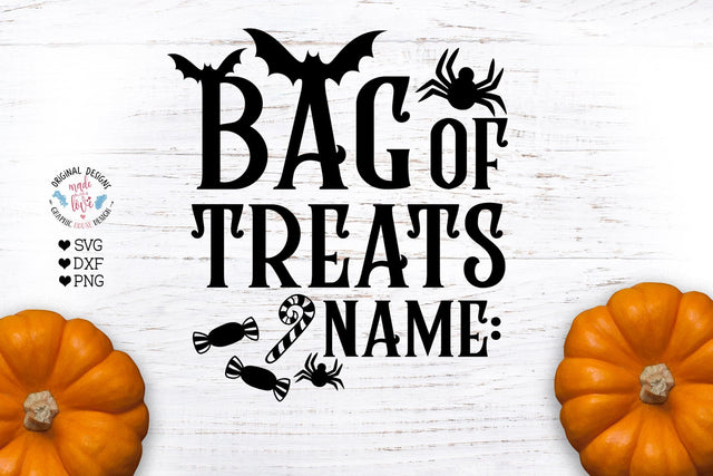 Bag of Treats - Halloween Cut File SVG Graphic House Design 