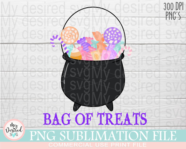 Bag of Treats Png, Happy Halloween, Candy Corn png, Halloween Designs, Spookie Vibes, cute halloween Png, Sublimation Design Downloads Sublimation MyDesiredSVG 