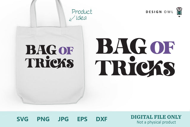 Bag of Tricks - Funny Tote Bag SVG file SVG Design Owl 