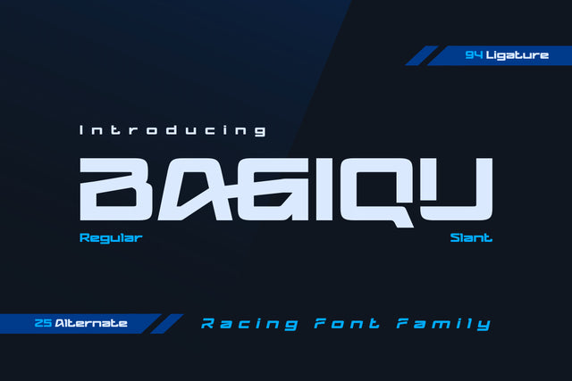 Bagiqu | Athletic Font Font twinletter 