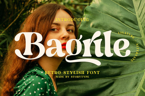 Bagrile Typeface Font Storytype Studio 