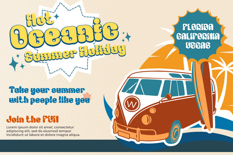 Bagusih | Groovy Retro Font Font twinletter 