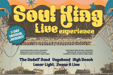 Bagusih | Groovy Retro Font Font twinletter 