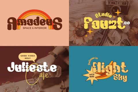 Bagusih | Groovy Retro Font Font twinletter 