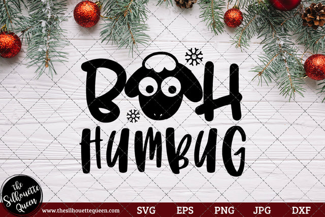 Bah Humbug Saying SVG | Christmas SVG | Holiday SVG | Holiday Saying Jpg Eps Dxf Png Cut File for Cricut Clipart Silhouette SVG Loveleen Kaur 