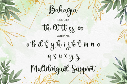 Bahagia Font Fallen Graphic Studio 