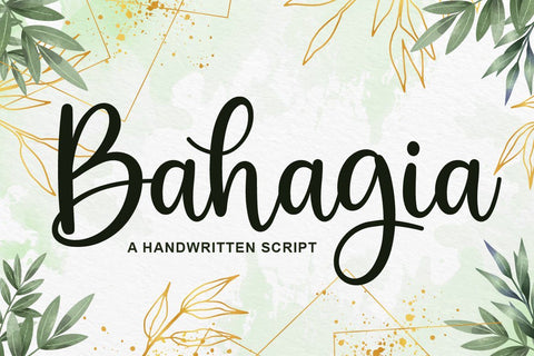 Bahagia Font Fallen Graphic Studio 