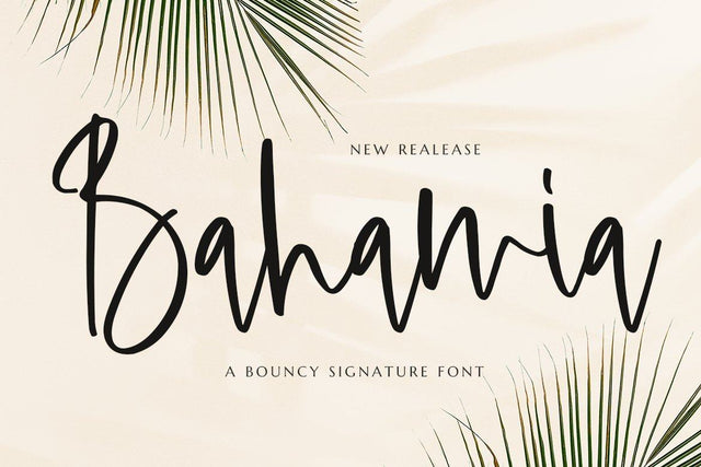Bahamia Font Fallen Graphic Studio 