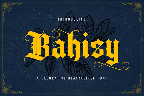 Bahisy - Blackletter Font Font StringLabs 