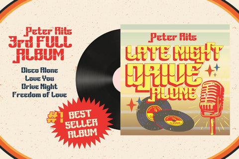 Bahiyoh | Groovy Retro Font Font twinletter 