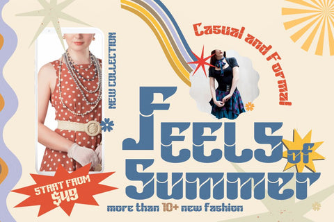 Bahiyoh | Groovy Retro Font Font twinletter 