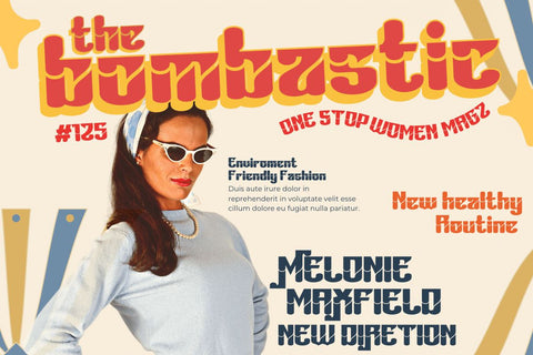 Bahiyoh | Groovy Retro Font Font twinletter 