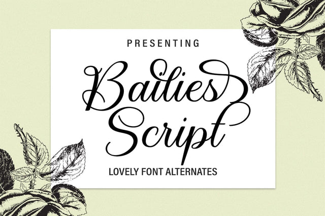 Bailies Script Font gatype 