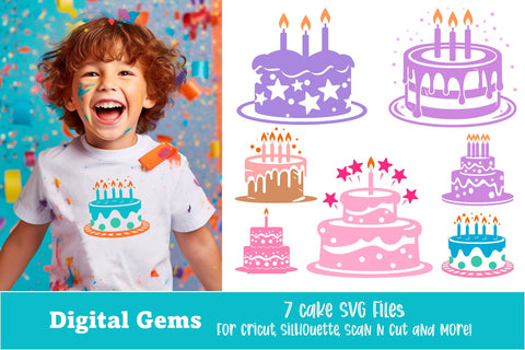 Bake the Best Wishes: 7 Tempting Birthday Cake SVGs SVG Digital Gems 
