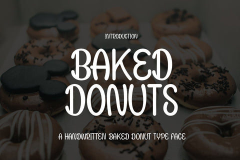 Baked Donuts Font JH-CreativeFont 