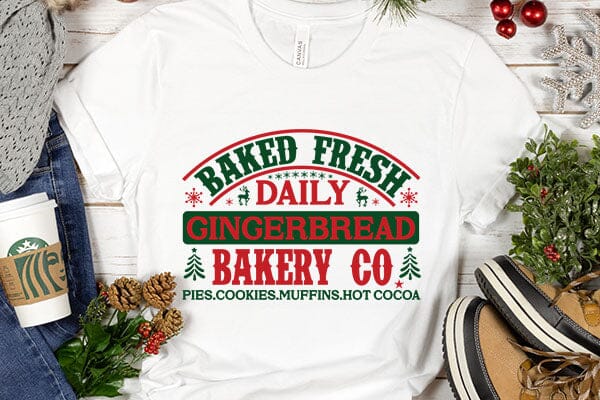 Baked fresh daily gingerbread bakery co.pies.cookies.muffins.hot cocoa SVG Angelina750 