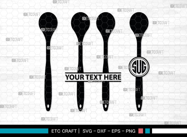 Bakery Monogram, Bakery Silhouette, Bakery SVG, Baking Svg, Rolling Pin Svg, Spoon Svg, SB00162 SVG ETC Craft 