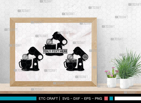 Bakery Monogram, Bakery Silhouette, Bakery SVG, Baking Svg, Rolling Pin Svg, Spoon Svg, SB00162 SVG ETC Craft 